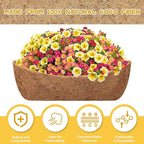 Riare 2 Pack 24 Inch Trough Coco Coir Liners for Planters, Pre-Formed Coconut Coir Replacement Liner Natural Coco Fiber Window Box Liners for Wall Planter, Window Basket Deck Railing Planter