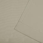 NICOLE MILLER NEW YORK Canvas Indoor/Outdoor Grommet Top Curtain Panel Pair, 54"x108", Khaki