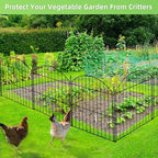 Decorative Garden Fence 24in x20ft, 10 Pack No Dig Fence Animal Barrier - Image 7