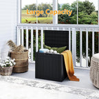 35 Gallon Outdoor Storage Box Waterproof, Resin Deck Boxes - Image 4