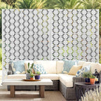 Outdoor Privacy Screen,72" H×47" W Metal Privacy Screen, Freestanding Privacy Fence Panels for Patio