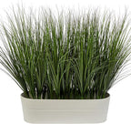 Artificial Wheat Grass Greenery Stems, 48 Pieces, Green Plastic, 26.4 Inch