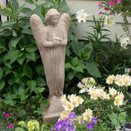 Emsco Group 2260-1AZ Morning Angel Statue – Natural Sandstone Appearance – Made of Resin – Lightweight – 29” Height