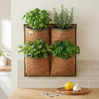 Vertical Garden Planter, 4 Pocket, Vertical Planter, wall planters for Outdoor Plants, Plant wall, Hanging planters for Indoor Plants, for Herbs, Patio Decor, Balcony Decor, Indoor Garden