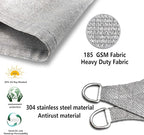 Tronssien Rectangle 10'x13' Sun Shade Sail,95% UV Blockage Canopy Awning for Outdoor Patio and Garden, Yard Activities