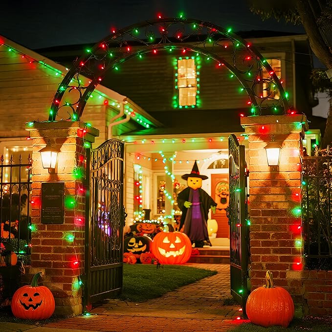 String Lights 168 ft Outdoor Color Changing LED with Remote and Reel