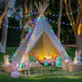 Easter String Lights, 168 ft LED Multicolor Clear Wire with Remote