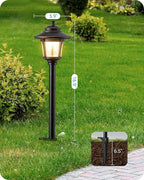 EDISHINE Low Voltage Landscape Lights, 12V 3W 120LM 3000K Seed Glass Outdoor Landscape Path Lights with Connectors, ORB Waterproof Electric LED Pathway Light Wired for Walkway Garden Yard, 6 Pack