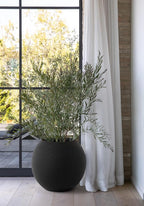 Veradek Strata Series Sphere Round Planter for Patio & Backyard | Durable Plastic-Stone Material | Modern Décor for Tall Trees and Plants