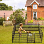 36 in Garden Fence, Wide Gate Low Threshold, 10 Panels Total 22.1 Ft Heavy Duty - Image 7
