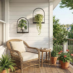 2 Pack Plant Stand Indoor Outdoor Hanging Planters for Indoor Plants Wall Plant Holder for Indoor Plants Plant Frames Wall Decor for Livingroom Bedroom Balcony Patio