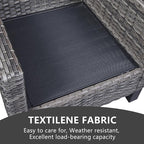 Belord Outdoor Wicker Chair Patio Chairs Set of 4, All Weather Rattan Club Chairs 4 Piece Furniture Set with Leveling Feet Water-Resistant Cushion Anti-Rust Frame