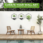 Wall Planters for Indoor Plants, Plant Frames Wall Decor Living Room Plant Stand Hanging Wall Plants Holder to Hold Large Pots Wall Plant Hanger Window Plant Shelves for Outdoor Entryway