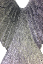 EMSCO Group Freedom Eagle Statue 32in Outdoor Garden Decor, Natural Bronze Finish, Weather-Resistant Resin