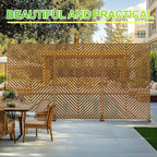 Outdoor Privacy Screen,72" H×47" W Metal Privacy Screen, Freestanding Privacy Fence Panels for Patio
