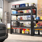 REIBII Garage Shelving 3200LBS, 5-Tier Storage Shelves, Adjustable Industrial Metal Shelving Unit for Garage, Basement, Pantry, Warehouse,Commercial, 36" W x 16" D x 72" H, 2 Pack
