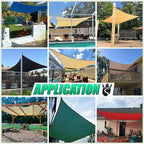 Royal Shade 10' x 20' Beige Rectangle Sun Shade Sail Canopy Outdoor Patio Fabric Screen Awning RTAPR1020 - UPF50+ 95% UV Blockage, Heavy Duty, Water & Air Permeable (We Make Custom Size)
