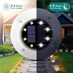 SOLPEX Solar Lights Outdoor Waterproof, 8 Pack Solar Ground Lights, Solar Garden Lights Landscape Lighting for Pathway Driveway Patio Backyard Walkway (Warm White)
