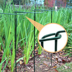 TCBWFY Plant Support Stakes for Large Heavy Plants,10PCS Peony Supports 14"x32" Heavy Duty 5mm Wire Peony Cages,Interlock Garden Supports Ring Border Support,Plant Support Cage for Rose Flowers