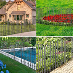Adavin Animal Barrier Garden Fence, 15 Pack Black 12''L x 25" H no dig Fence - Image 5