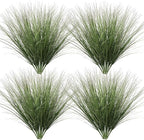 Artificial Wheat Grass Greenery Stems, 48 Pieces, Green Plastic, 26.4 Inch