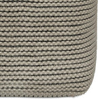 SIMPLIHOME Eastmont Square Pouf - 18 inch Wide Handwoven PET Polyester Ottoman in Cream, Boho Indoor/Outdoor Footstool or Extra Seating for Living Room, Bedroom, or Patio, Assembled