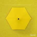 Best Choice Products 7.5ft Heavy-Duty Round Outdoor Market Table Patio Umbrella w/Steel Pole, Push Button Tilt, Easy Crank Lift - Yellow