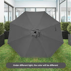 Simple Deluxe 9' Patio Umbrella Outdoor Table Market Yard Umbrella with Push Button Tilt/Crank