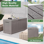 Outdoor Storage Box, Resin Deck Boxes Indoor and outdoor, Waterproof Storage - Image 2