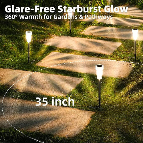 12 Pack Solar Pathway Lights Outdoor