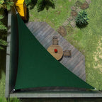 Amgo Custom Size 10' x 17' x 19.7' Green Right Triangle Sun Shade Sail Order to Make Canopy Awning UPF50+ AGSLT, 95% UV Blockage, Water & Air Permeable, 200GSM Commercial Standard (We Customize)