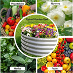 4x2x1FT Galvanized Raised Garden Bed Kit,Vegetable Boxes-Oval Metal Flower Box,Large Planter Raised Beds Outdoor Garden for Planting,Fruit,Herb-Silver