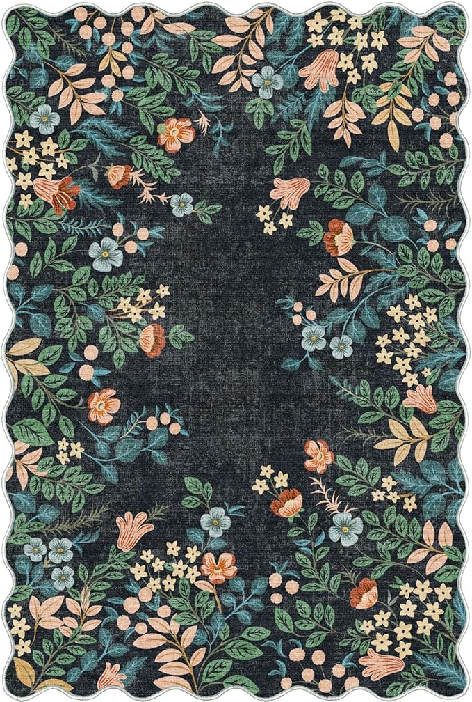 Outdoor Rug, 2 x 3 ft Polyester Entryway Mat with Non-Slip Rubber Backing