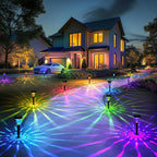 Solar Pathway Lights Outdoor Waterproof 16 Pack Color Changing Garden Light for Yard Patio Driveway Walkway Lawn Landscape Lighting for Outdoor Decor