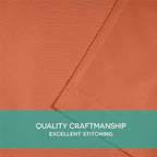 Exclusive Home Cabana Solid Indoor/Outdoor Light Filtering Hook-and-Loop Tab Top Curtain Panel Pair, 54"x108", Mecca Orange