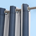 Sun Zero Valencia Cabana Stripe Indoor/Outdoor UV Protectant Energy Efficient Grommet Curtain Panel