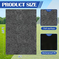 Storage Shed Floor Mat, 6 x 8.2 ft Gray Felt, Waterproof