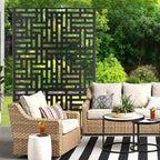 Metal Privacy Screen for Outdoor & Indoor Use, Free Standing Privacy Screen for - Image 7