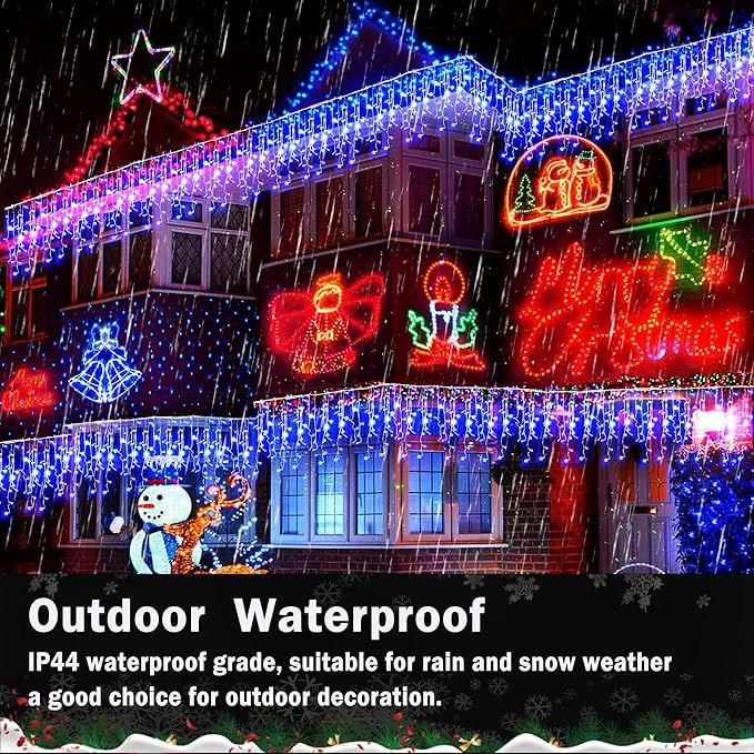 String Lights, 400 LED, 33 ft, with 8 Lighting Modes
