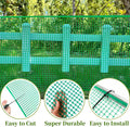Garden Netting, Green HDPE Mesh Fence, 15.7 x 120 in, Zip Ties Included