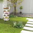 5-Tier Vertical Garden Tower Stackable Planter for Strawberries, Flowers, Vegetables & Herbs Beige