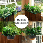 Artificial Greenery Plants, 14 Pieces in 11 Varieties, UV-Resistant Plastic