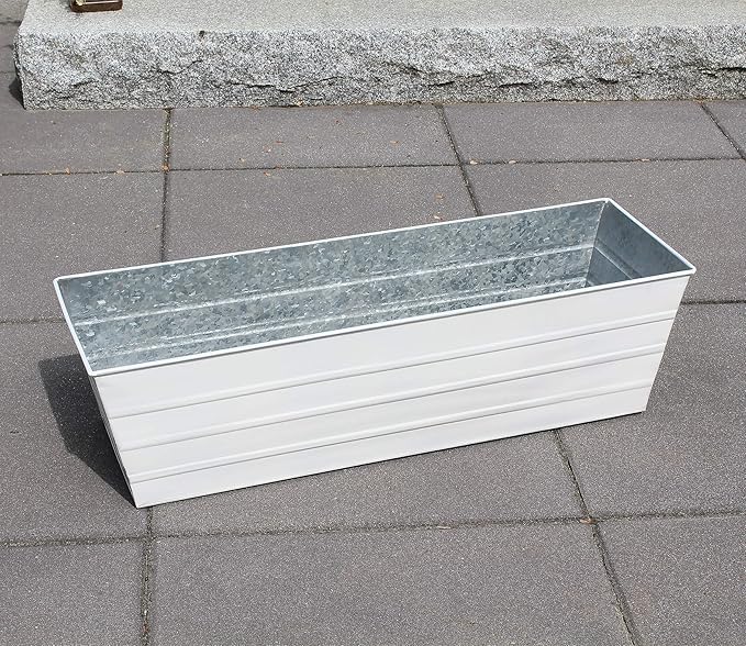 Achla Designs C-21W Window Box, Large, White