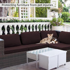 Sofa Covers Stretch Outdoor Cushion Set, 4 to 14 Piece, Anti-Static