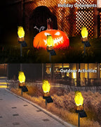 iStatue Solar Owl Garden Stake Lights, Realistic Resin Owl Outdoor Decor with Warm Glow, Waterproof Solar Yard Pathway Lawn Decoration Auto On/Off (1-Pack, Owl)