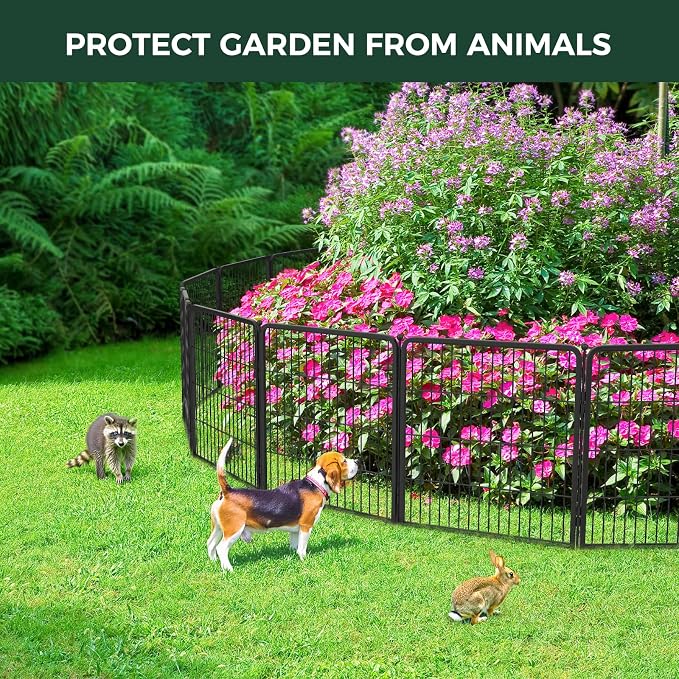 FXW Garden Fence Outdoor for The Yard – 32in x 4.5ft Heavy Duty Metal Animal - Image 2