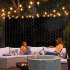 Metal Privacy Screen Outdoor 72" H×47" W, Freestanding Decorative Privacy Screen - Image 6