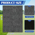 Storage Shed Floor Mat, 8.2 x 10.2 FT Gray Waterproof Felt Mat