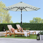 Best Choice Products 10ft Solar Polyester LED Lighted Patio Umbrella w/Tilt Adjustment and UV-Resistant Fabric