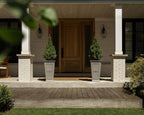 Veradek Fairmont Tall Plastic Planter - Large Outdoor Planter for Front Porch | Crack Resistant All-Weather Use | Classic Estate Design for Tall Plants, Flowers, Trees